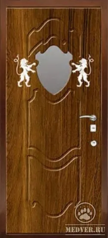 Стальная дверь с зеркалом-152