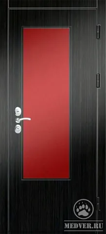 Черная входная дверь-70