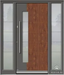 Тамбурная дверь со стеклом-45